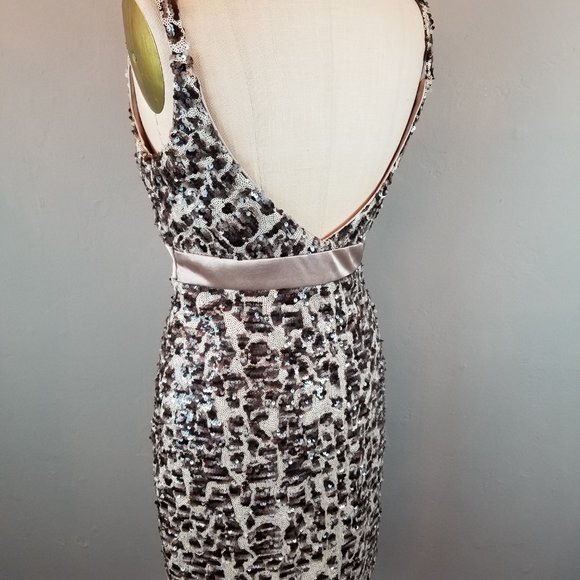 SPLASH Leopard Sequin Cocktail Party Dress Women's Size 8 * NEW with Tags - Picture 7 of 12